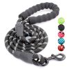Pet Leash With Reflective & Comfortable Padded Handle For Small; Medium And Large Dogs - Black - 1.2cm*150cm