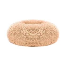 Soft Warm Puppy Cat Bed Dog Cozy Nest for S/M Dog - Apricot Yellow - O/S