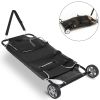 VEVOR Animal Stretcher, 45 x 25 Inch Max. 250 lbs Capacity, Dog Transport Pet Trolley with Wheels, Veterinary Apply for Large Pets, Black - Defalut