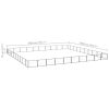 Dog Kennel Black 1076.4 ft¬≤ Steel - Black