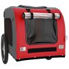 Pet Bike Trailer Red and Gray Oxford Fabric&Iron - Red