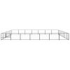 Dog Kennel Black 527.4 ft¬≤ Steel - Black