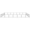 Dog Kennel Black 527.4 ft¬≤ Steel - Black