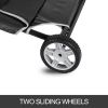 VEVOR Animal Stretcher, 45 x 25 Inch Max. 250 lbs Capacity, Dog Transport Pet Trolley with Wheels, Veterinary Apply for Large Pets, Black - Defalut