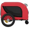 Pet Bike Trailer Red and Black Oxford Fabric and Iron - Red