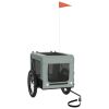 Pet Bike Trailer Gray and Black Oxford Fabric&Iron - Gray