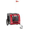Pet Bike Trailer Red and Gray Oxford Fabric&Iron - Red