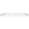 Dog Kennel Black 1076.4 ft¬≤ Steel - Black