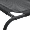 Elevated Dog Bed Black S Textilene - Black