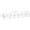 Dog Kennel Silver 129.2 ft¬≤ Steel - Silver