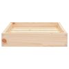 Dog Bed 20.3"x17.3"x3.5" Solid Wood Pine - Brown