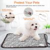 27.6x17.7in Pet Heating Pad Dog Cat Electric Heating Mat Waterproof Adjustable Warming Blanket with Chew Resistant Steel Cord Case - 27.6x17.7in