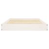 Dog Bed White 36"x25.2"x3.5" Solid Wood Pine - White