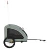 Pet Bike Trailer Gray Oxford Fabric and Iron - Gray