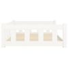 Dog Bed White 41.5"x29.7"x11" Solid Wood Pine - White