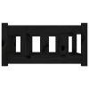 Dog Bed Black 29.7"x21.9"x11" Solid Wood Pine - Black