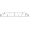 Dog Kennel Black 516.7 ft¬≤ Steel - Black