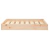 Dog Bed 28.1"x21.3"x3.5" Solid Wood Pine - Brown