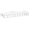Dog Kennel Black 430.6 ft¬≤ Steel - Black