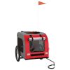 Pet Bike Trailer Red and Gray Oxford Fabric&Iron - Red