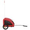 Pet Bike Trailer Red Oxford Fabric and Iron - Red