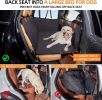 Firm Back Seat Extender for Dogs, Hard Bottom Dog Car Cover Bed Camping Mat - 100