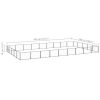 Dog Kennel Black 484.4 ft¬≤ Steel - Black