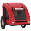 Pet Bike Trailer Red Oxford Fabric and Iron - Red