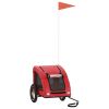 Pet Bike Trailer Red Oxford Fabric and Iron - Red